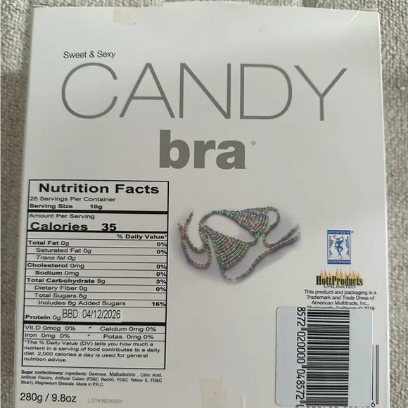 Candy Bra with Multicolor Design - Picture 4 of 4